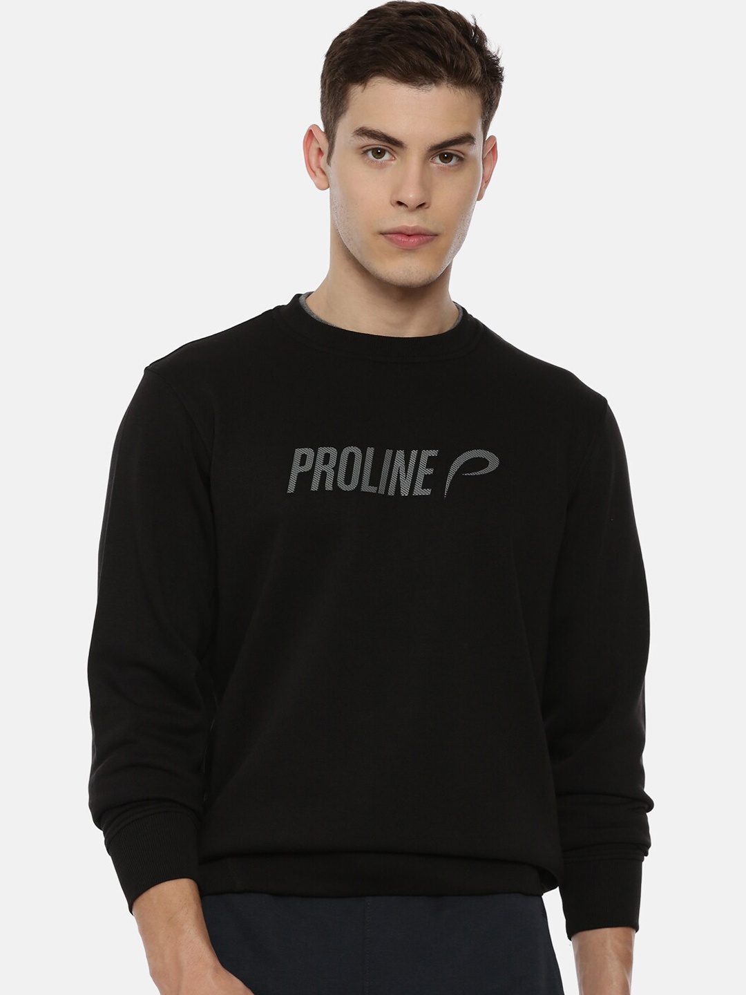 

Proline Active Men Black Printed Sweatshirt
