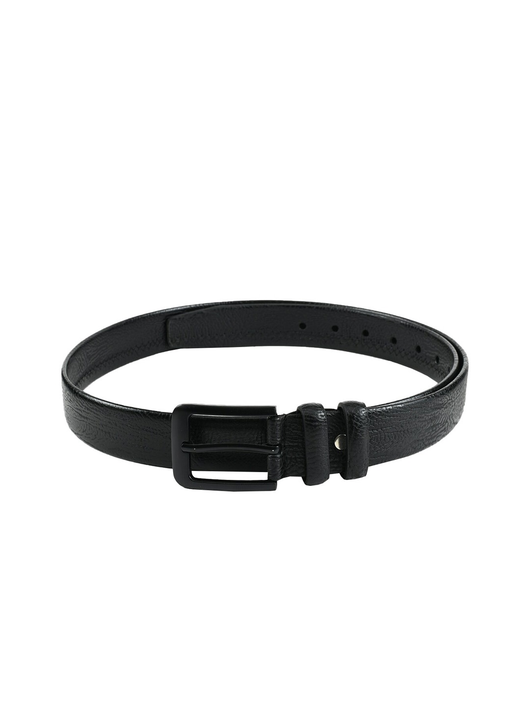 WINSOME DEAL Men Black Solid Belt