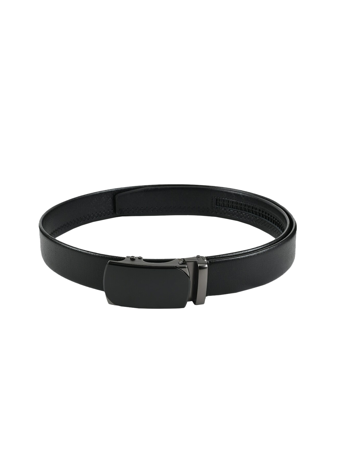 WINSOME DEAL Men Black Solid Belt