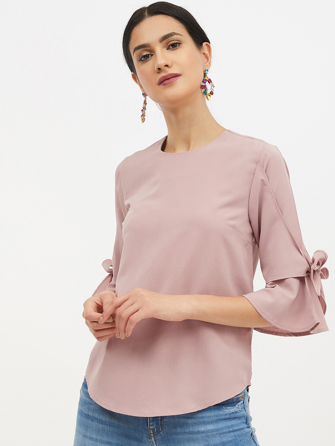 

Harpa Women Nude-Coloured Solid Top