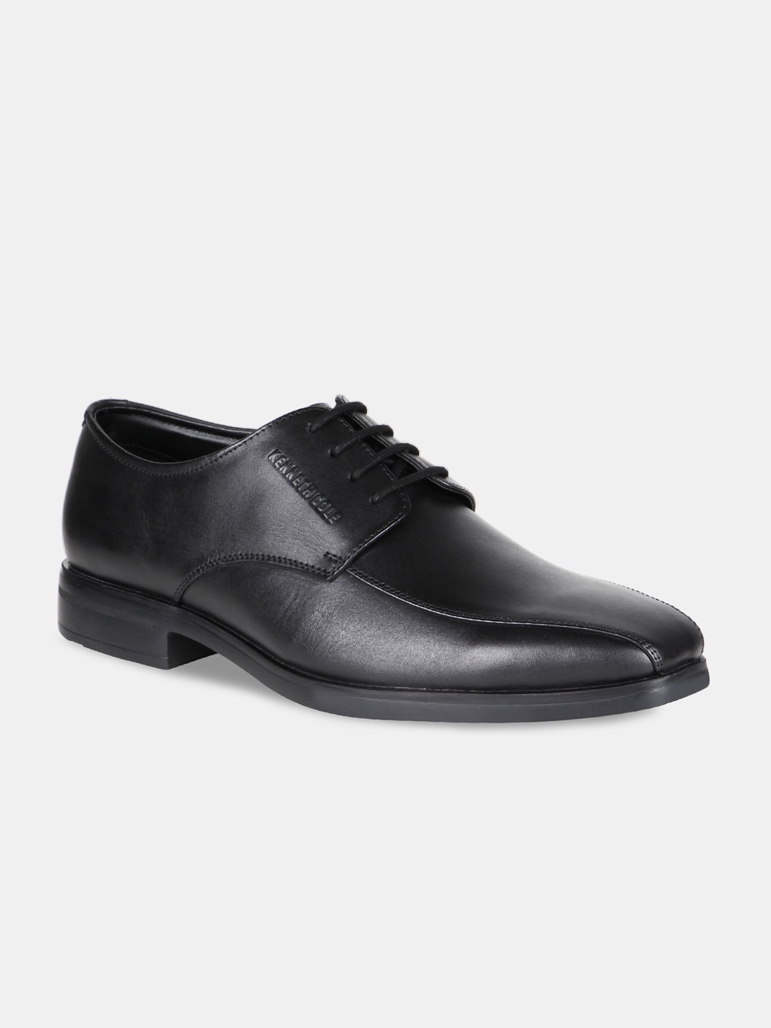 

Kenneth Cole Men Black Solid Leather Formal Derbys