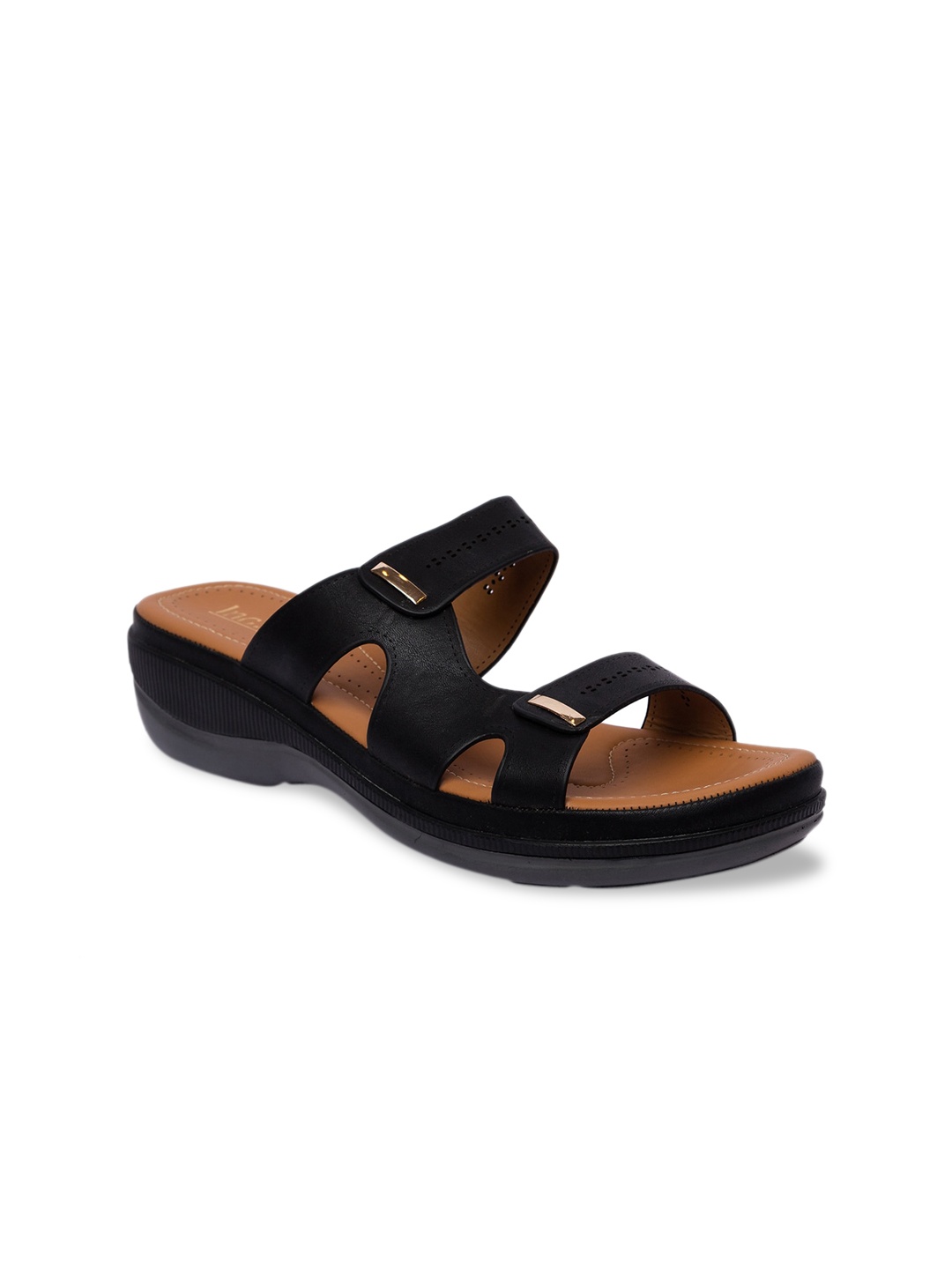 

Inc 5 Women Black Solid Sandals