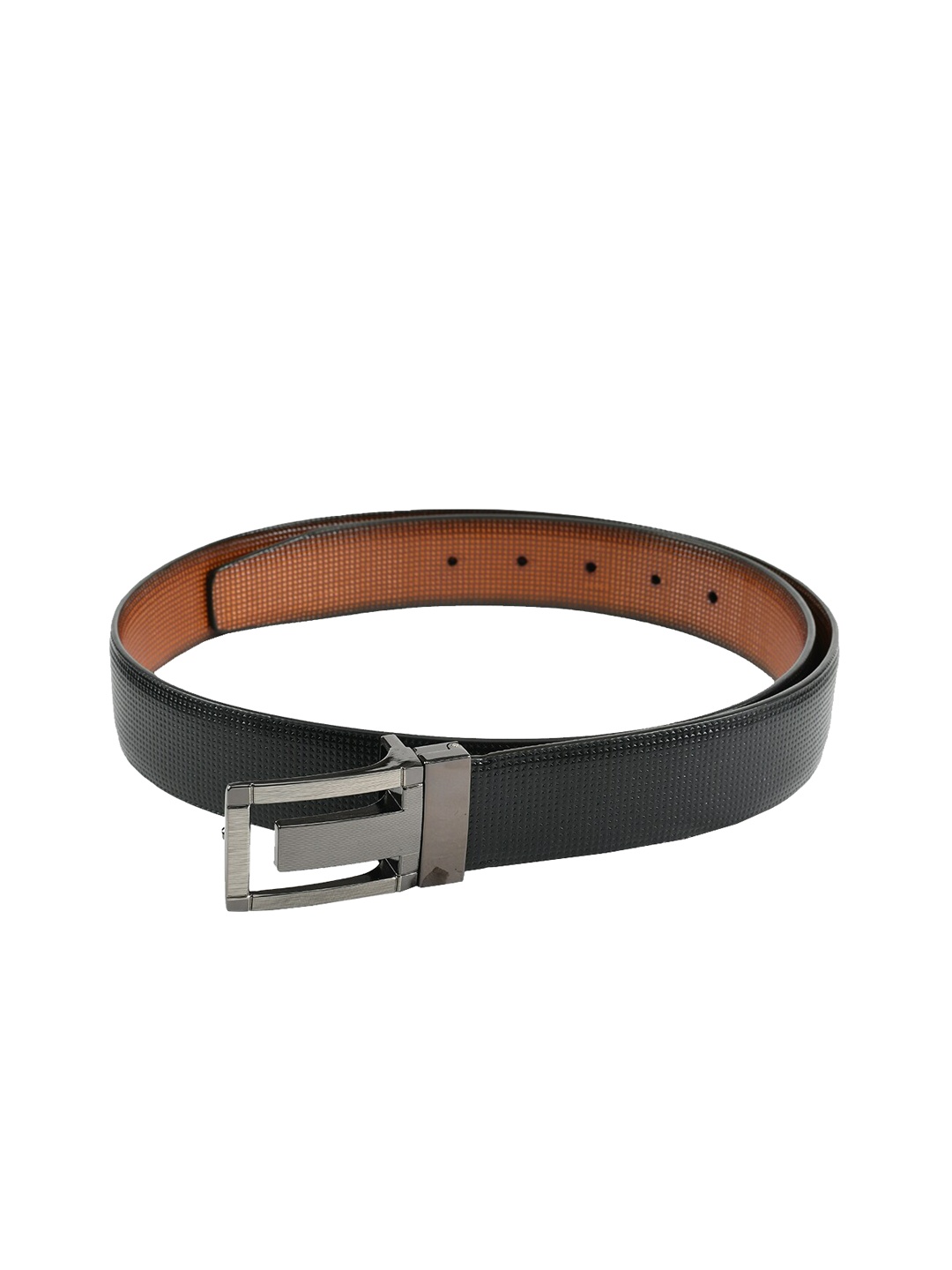 

WINSOME DEAL Men Black Solid Belt