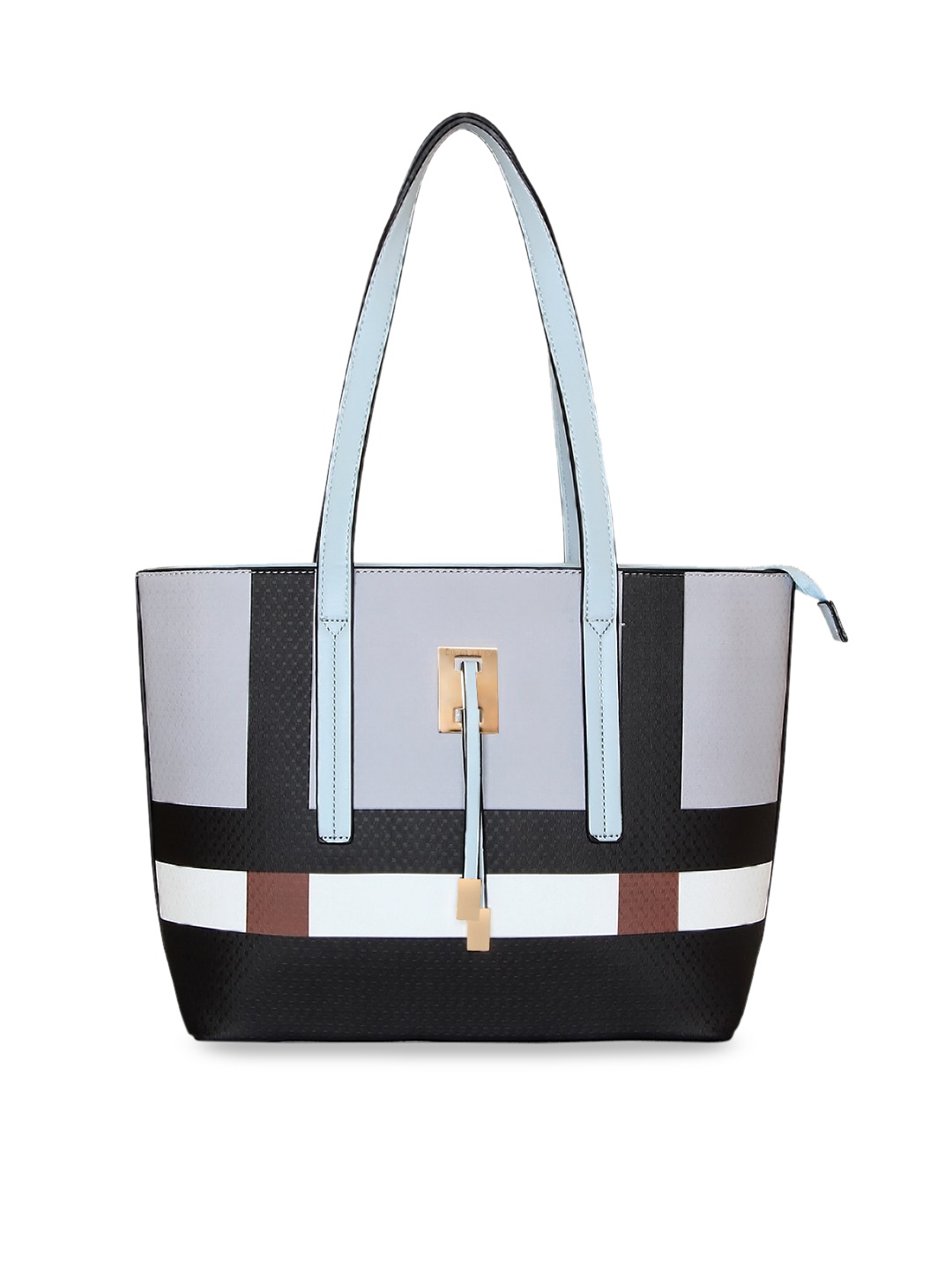 

GIORDANO Blue & Black Colourblocked Shoulder Bag