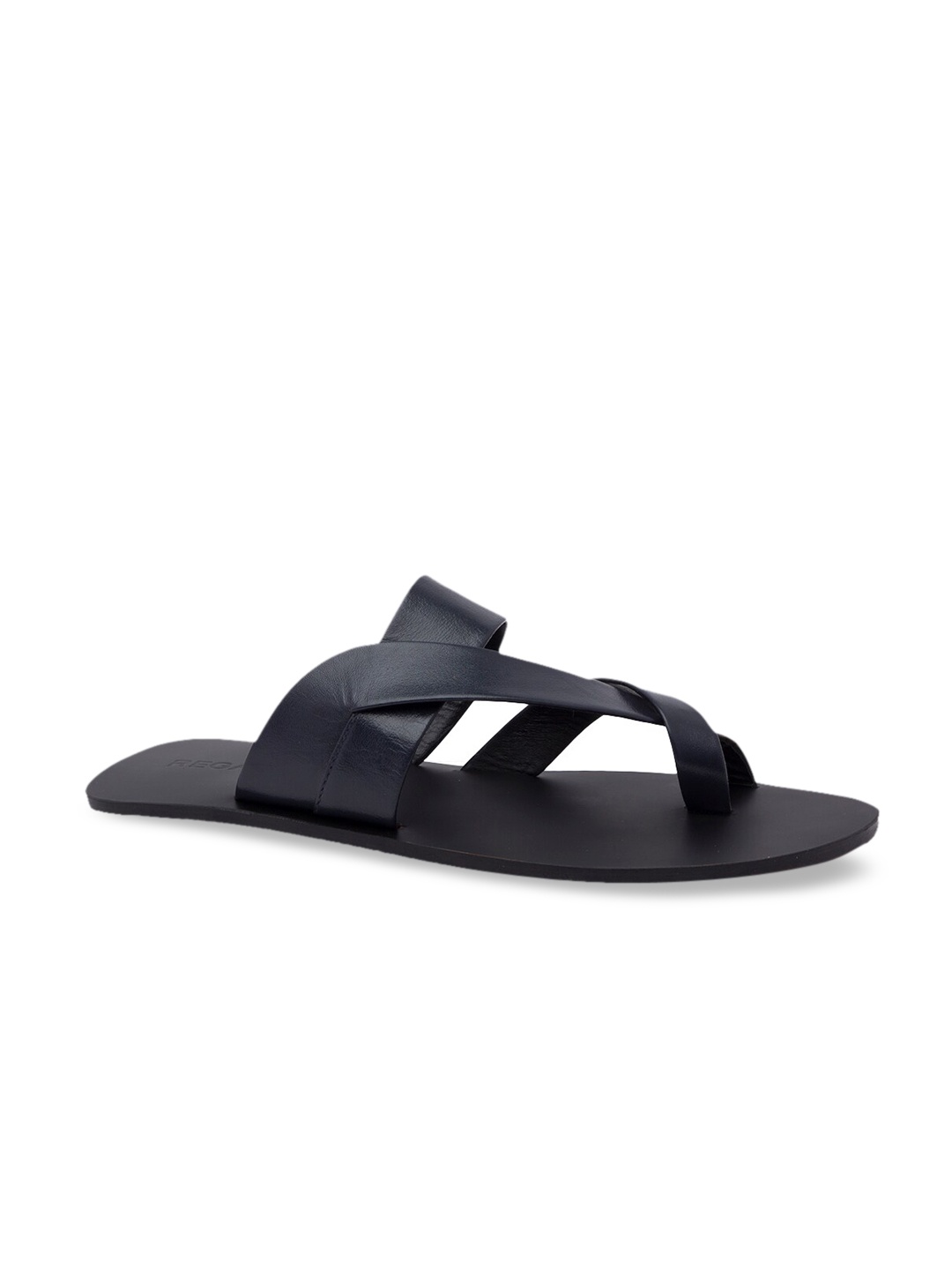 

Regal Men Navy Blue Leather Comfort Sandals