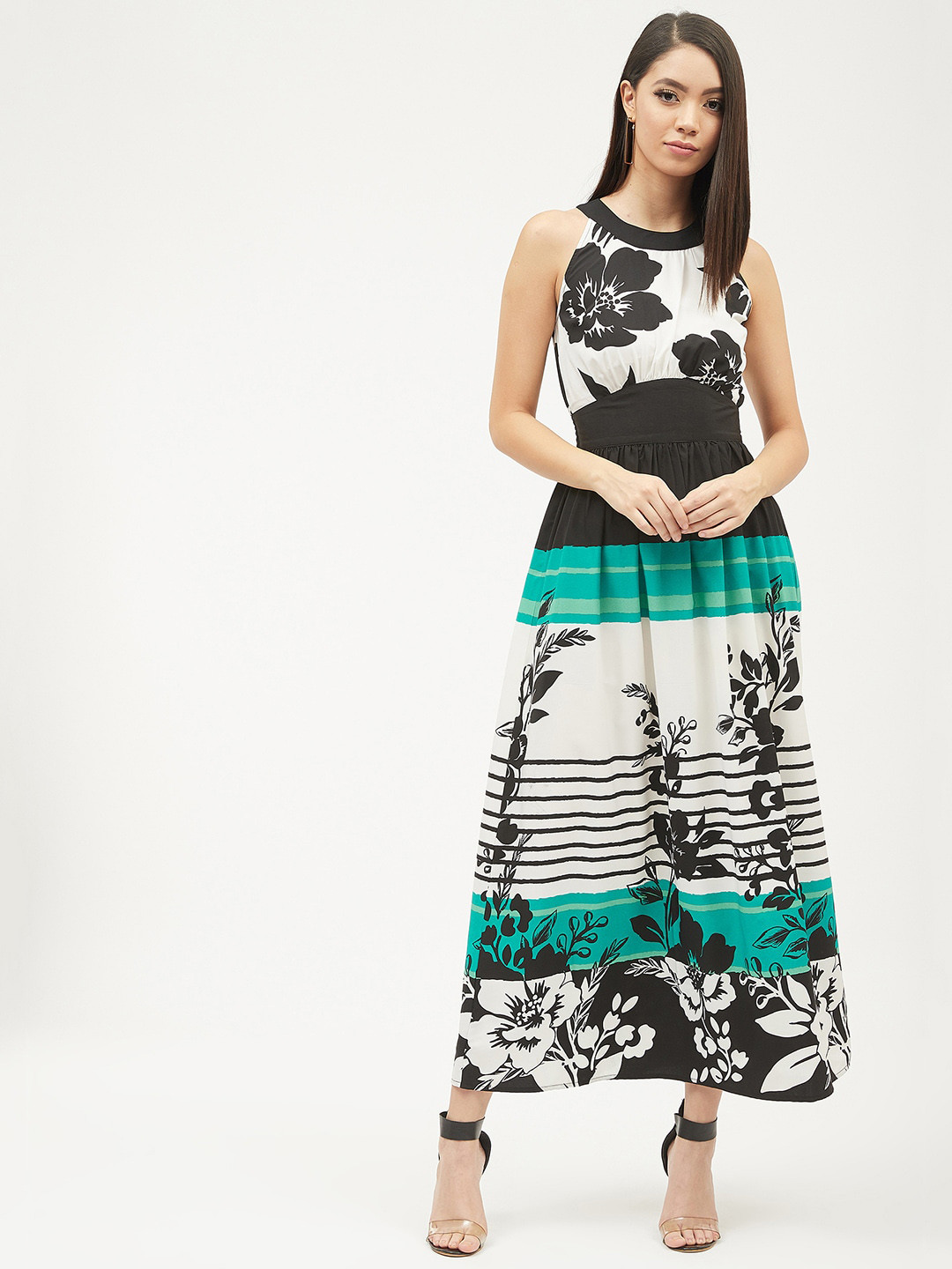 

Harpa Women Off-White Printed Maxi Dress
