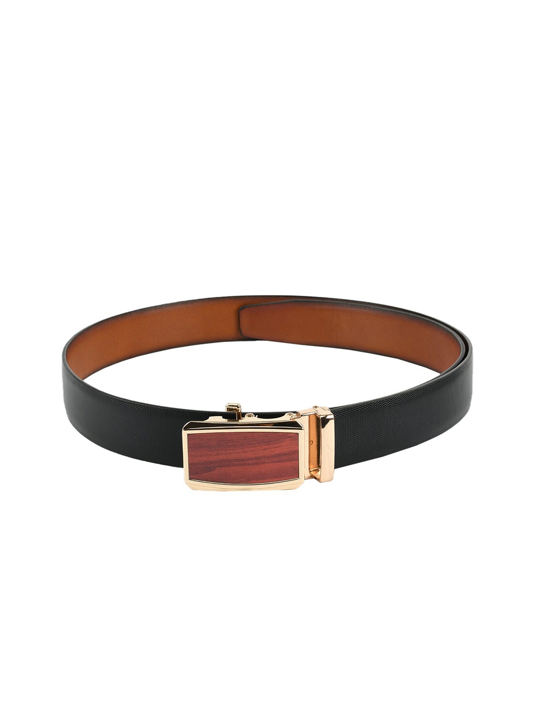 

WINSOME DEAL Men Black & Brown Solid Reversible Belt