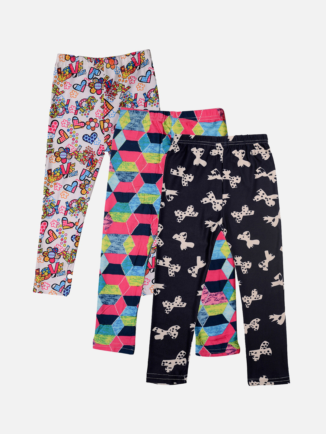

TINY HUG Girls Pack Of 3 Assorted Tights