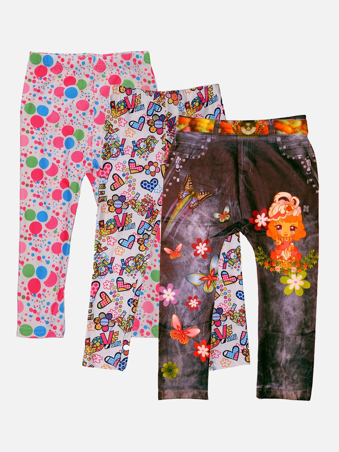 

TINY HUG Girls Pack Of 3 Assorted Tights