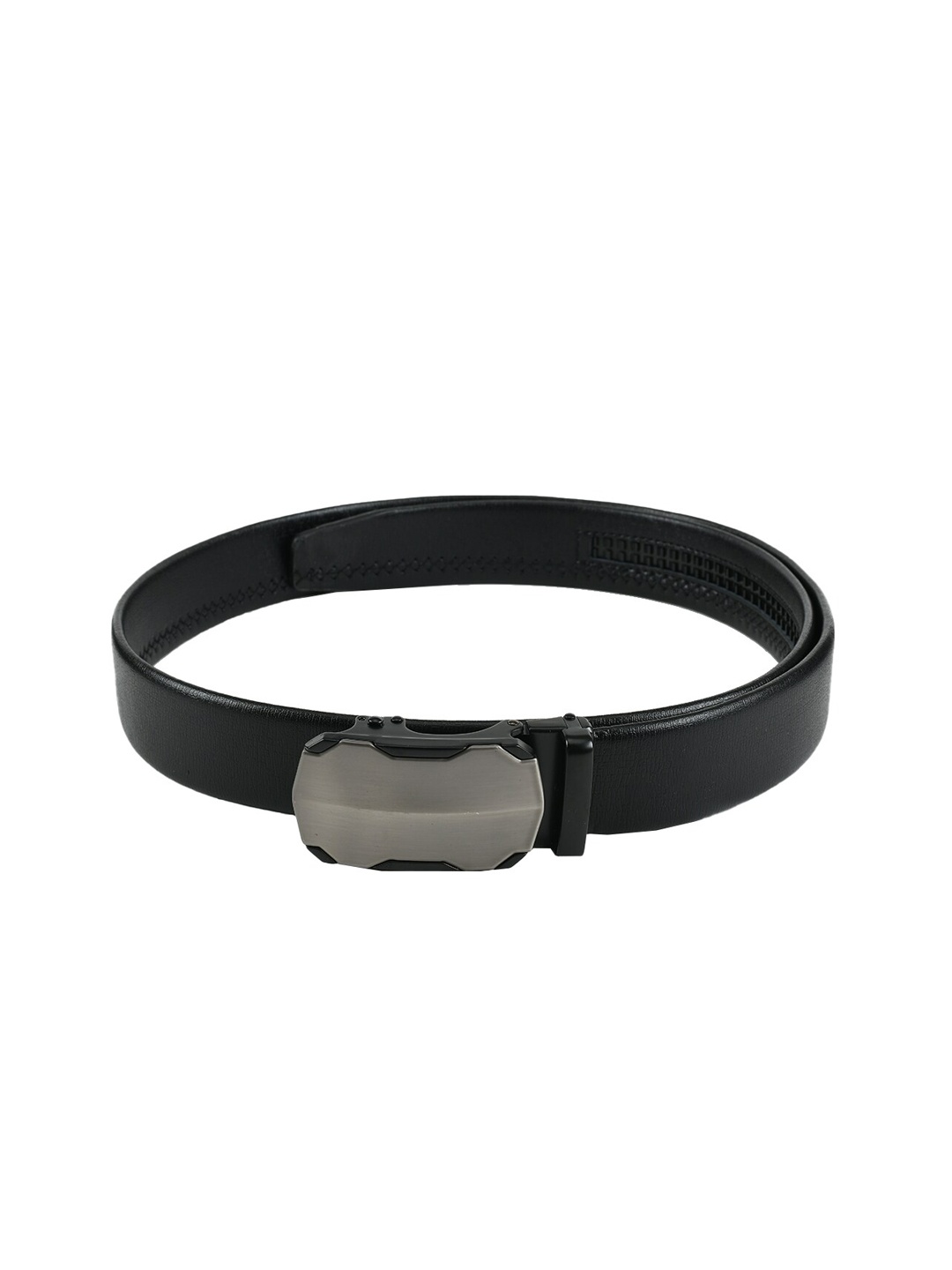 WINSOME DEAL Men Black Solid Belt