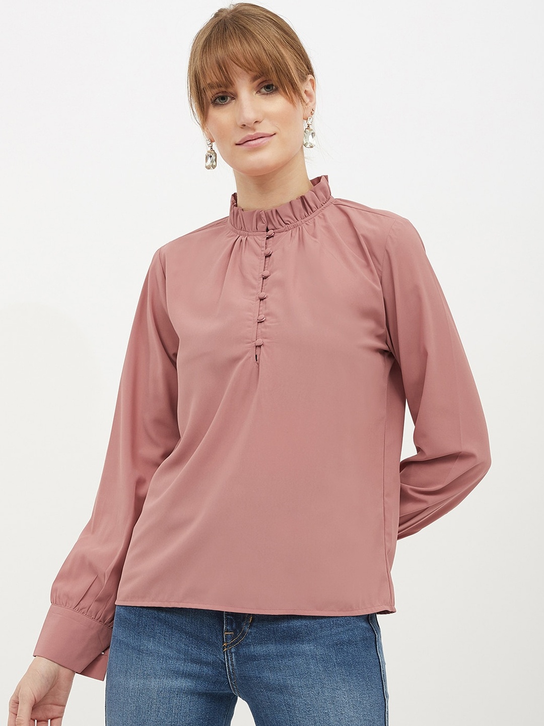 

Harpa Women Pink Solid Top
