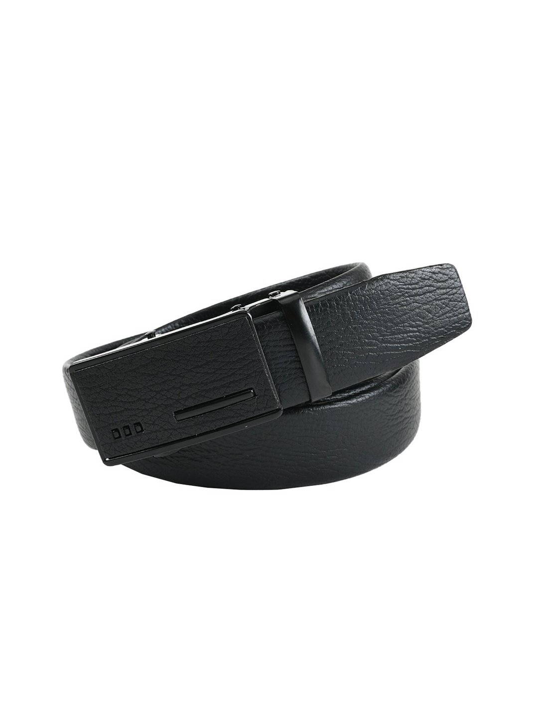 

WINSOME DEAL Men Black Solid Belt