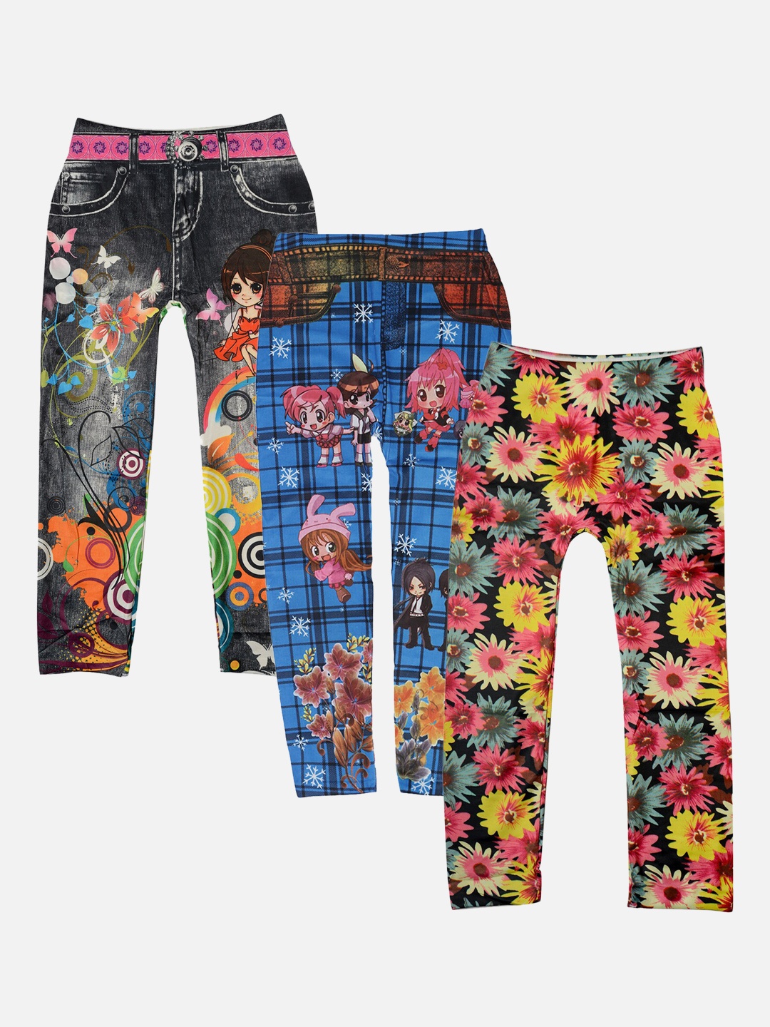 

TINY HUG Girls Pack Of 3 Assorted Tights