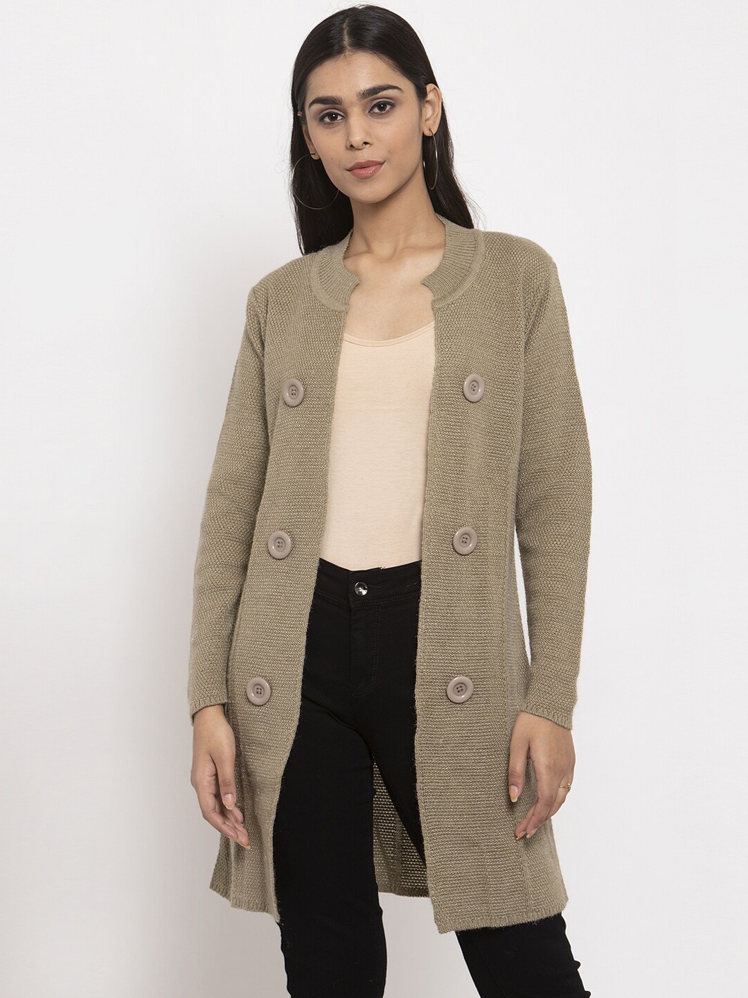 

VANYA Women Beige Cardigan