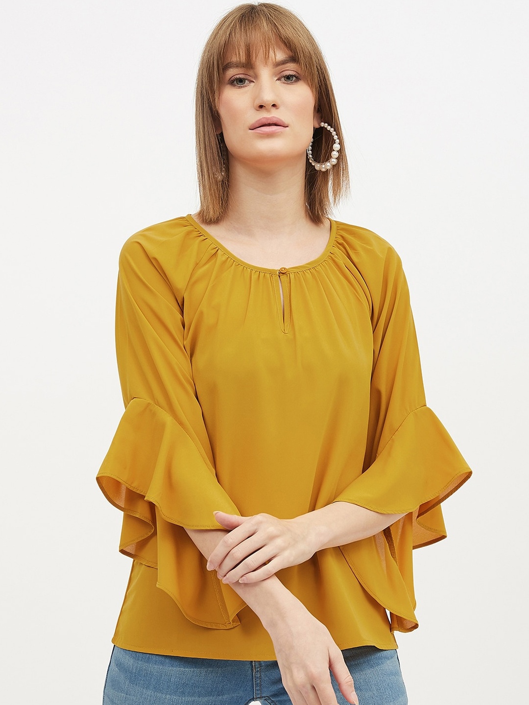 

Harpa Women Mustard Solid Top