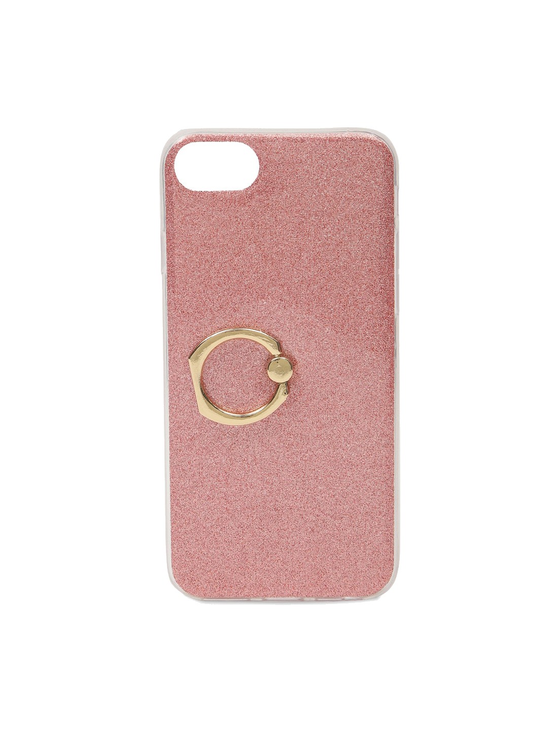 FOREVER 21 Women Pink & Gold-Toned Ring Holder iPhone 6/7/8 Case