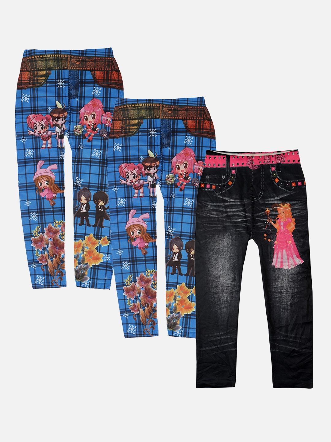 

TINY HUG Girls Pack Of 3 Assorted Tights