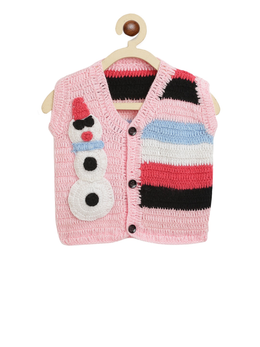 

CHUTPUT Unisex Kids Multicoloured Striped Tailored Jacket, Multi