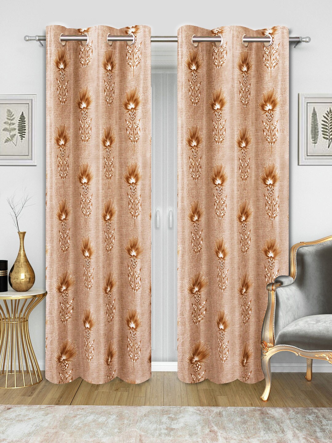 

Good Homes by Home Candy Set of 2 Brown Door Curtains
