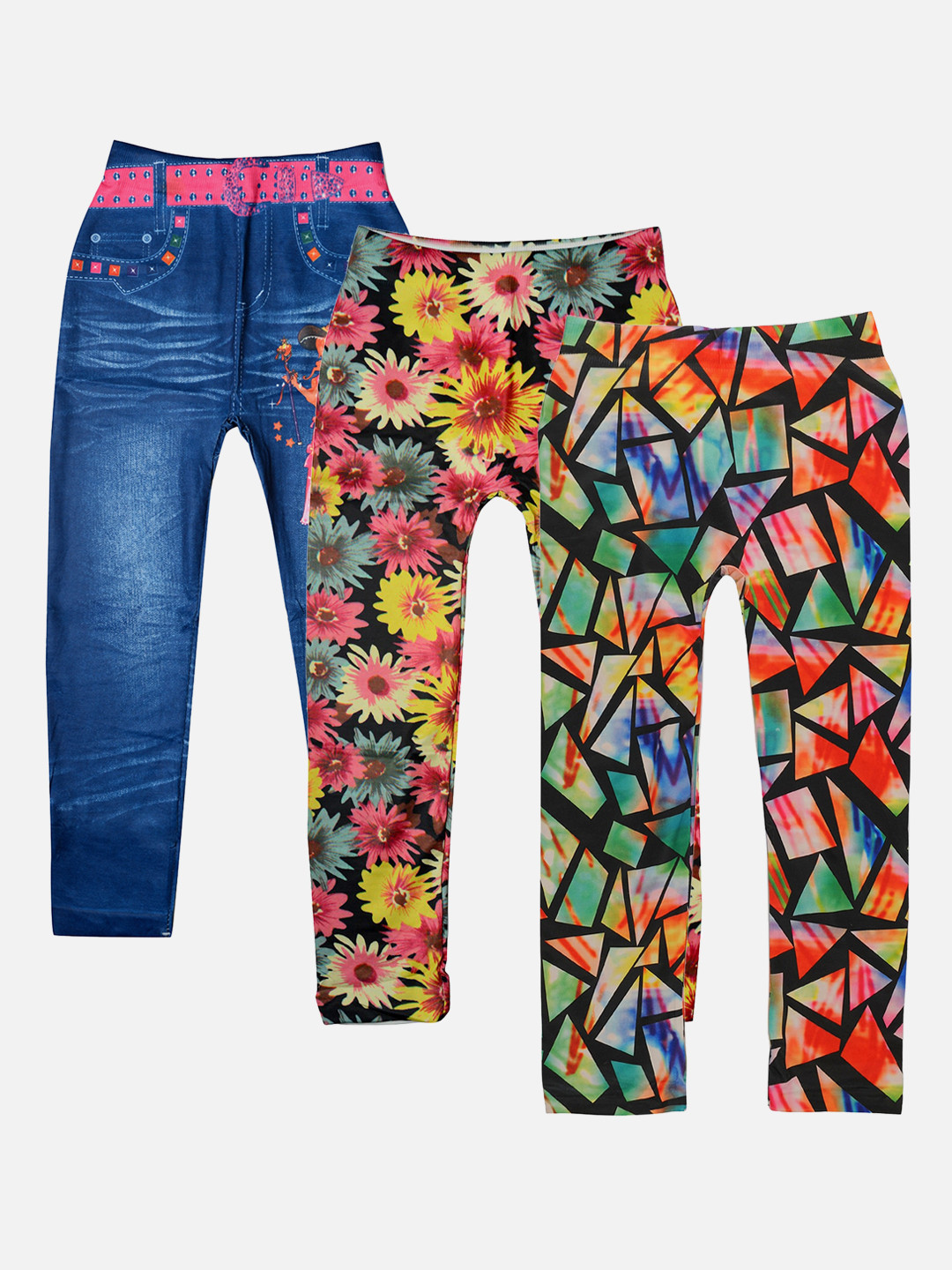 

TINY HUG Girls Pack Of 3 Assorted Tights