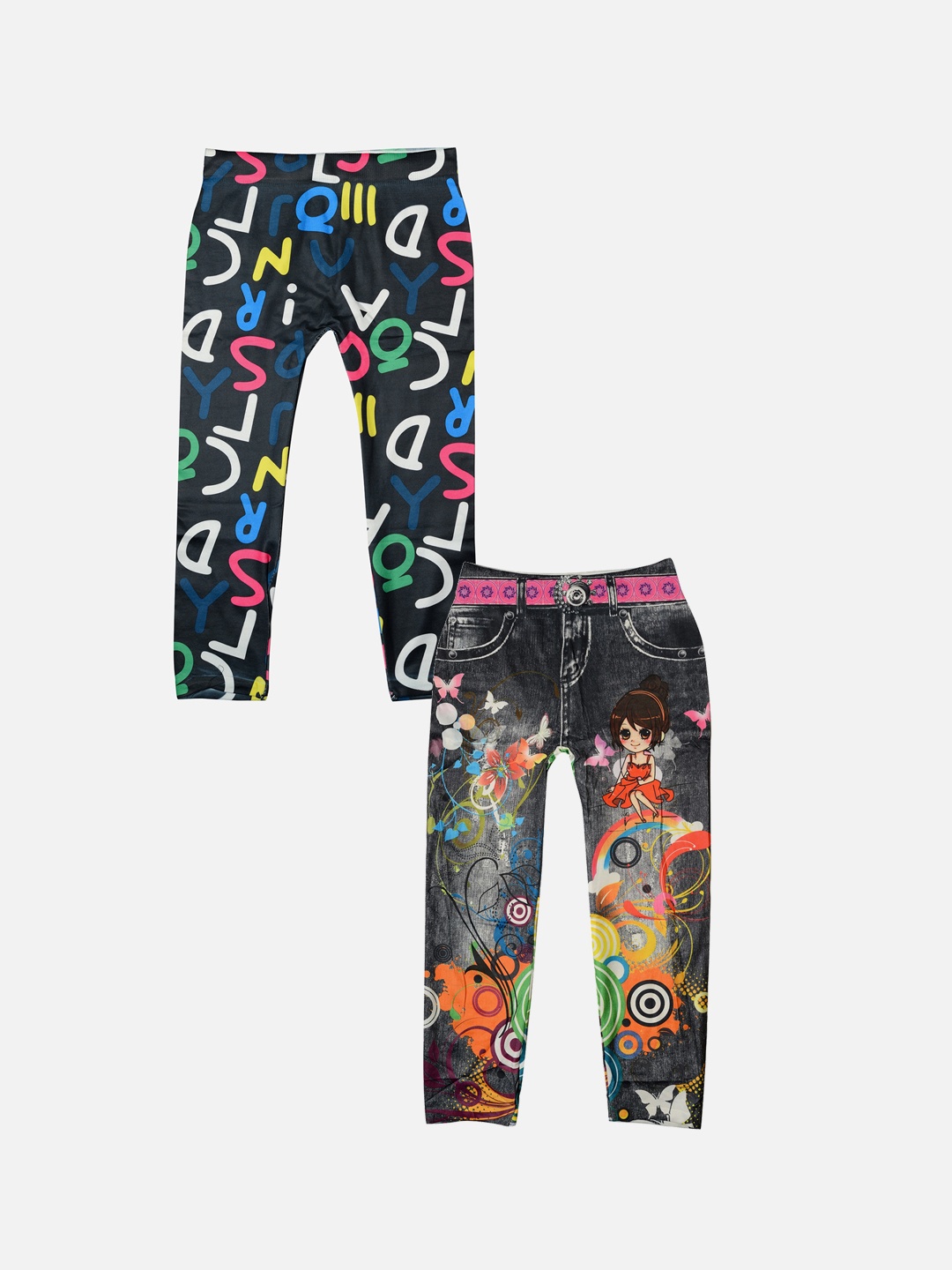 

TINY HUG Girls Pack Of 2 Assorted Tights