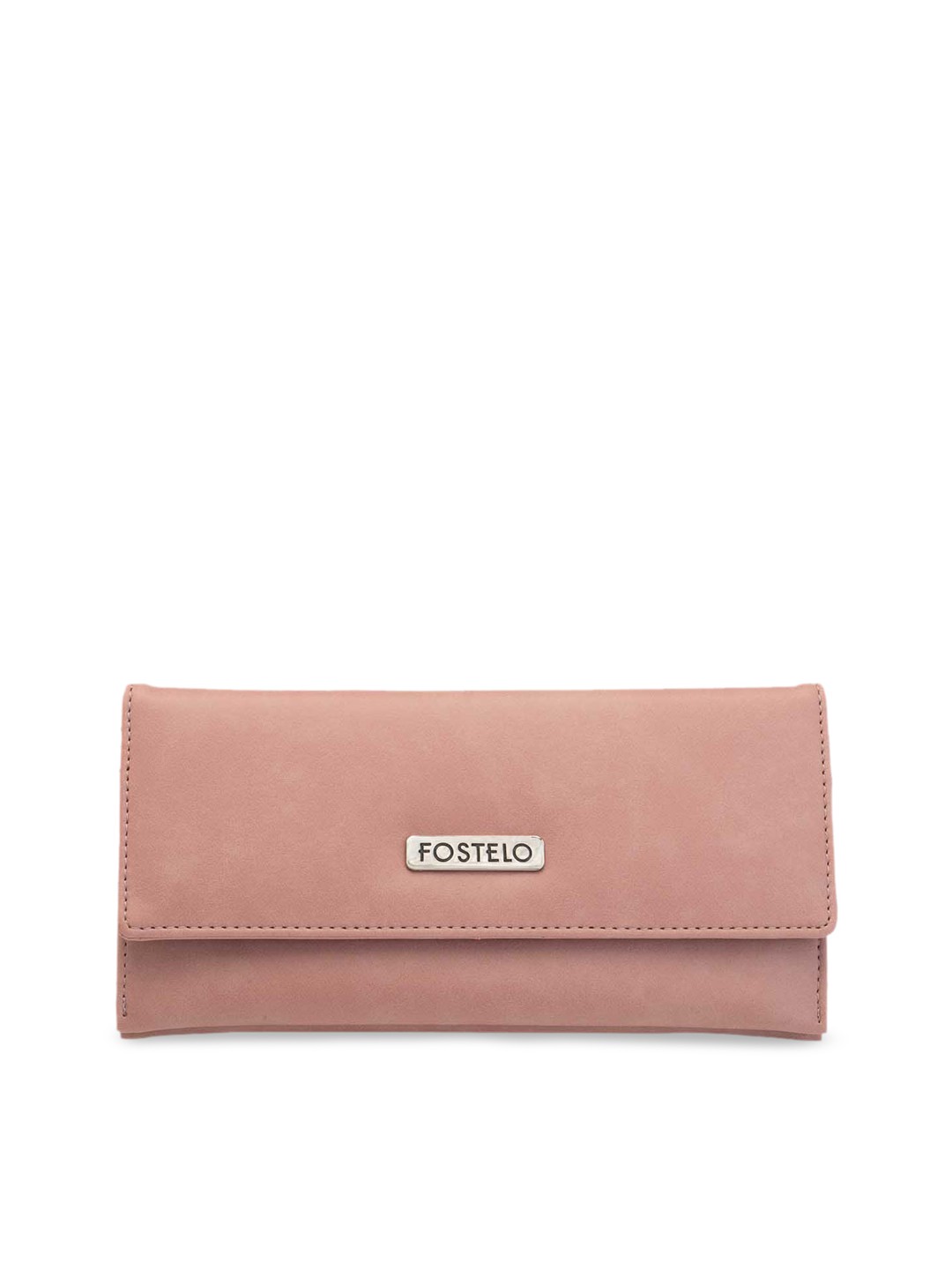 

Fostelo Women Pink PU Envelope Wallet