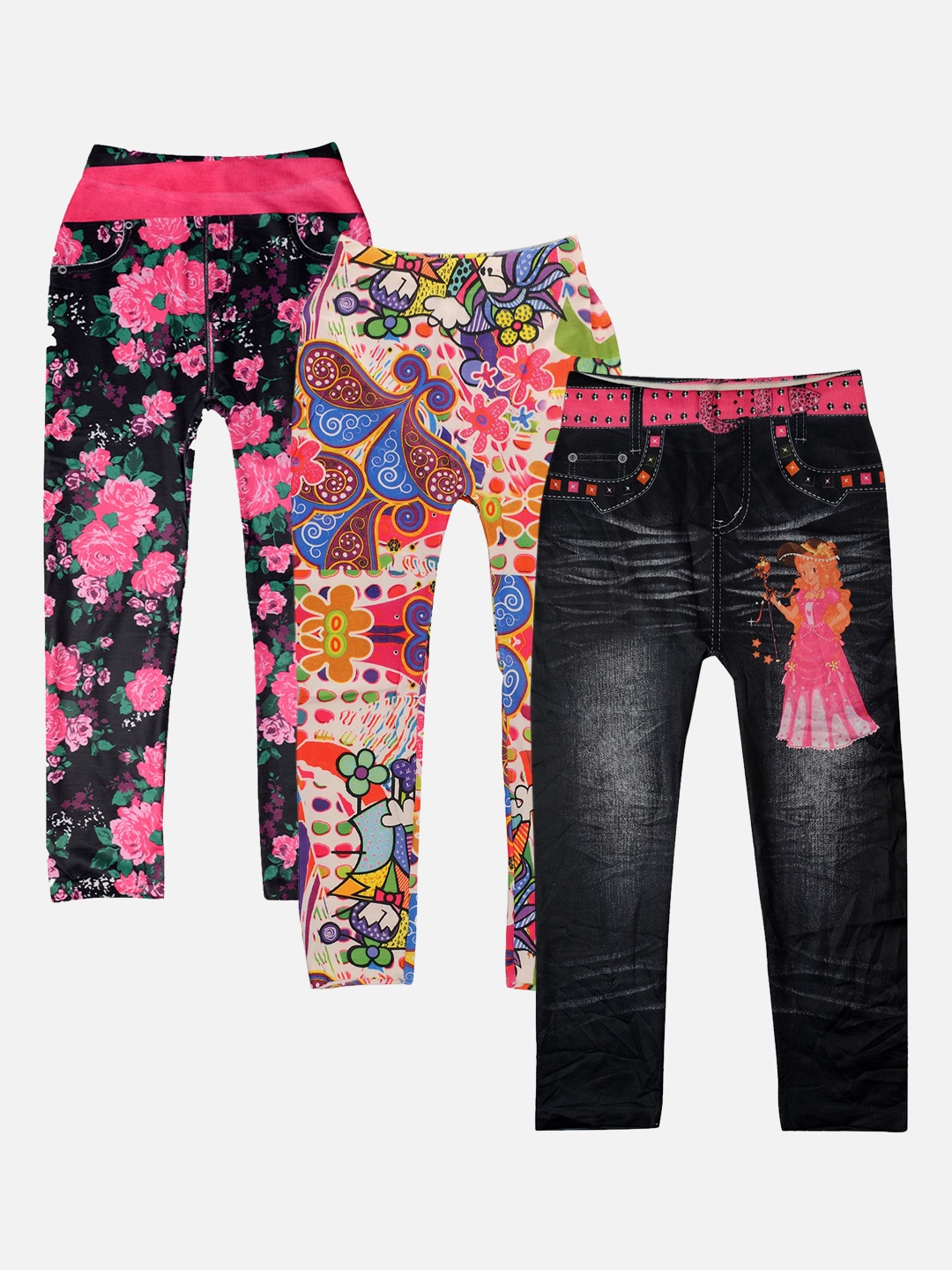 

TINY HUG Girls Pack Of 3 Assorted Tights