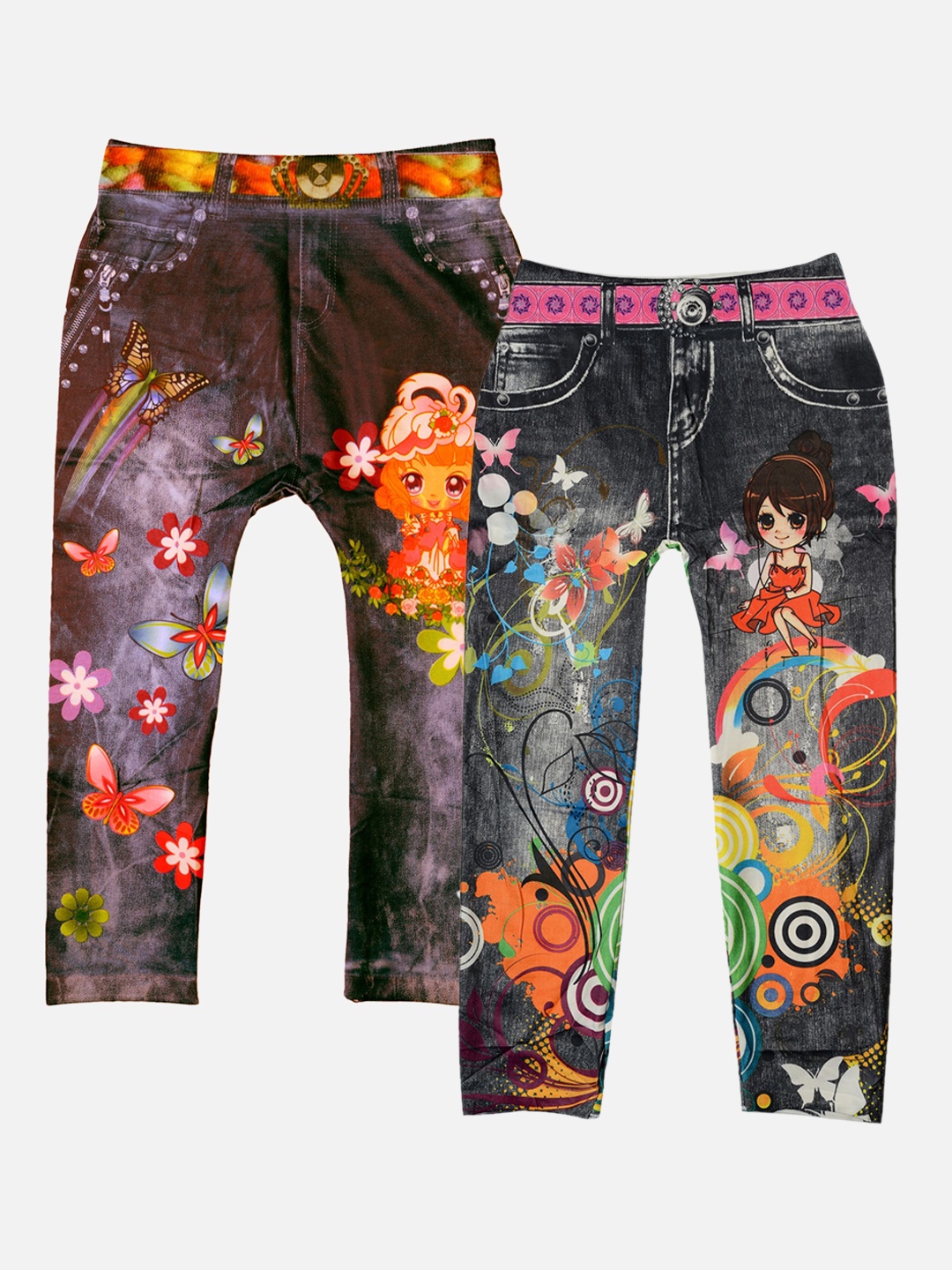 

TINY HUG Girls Pack Of 2 Assorted Tights
