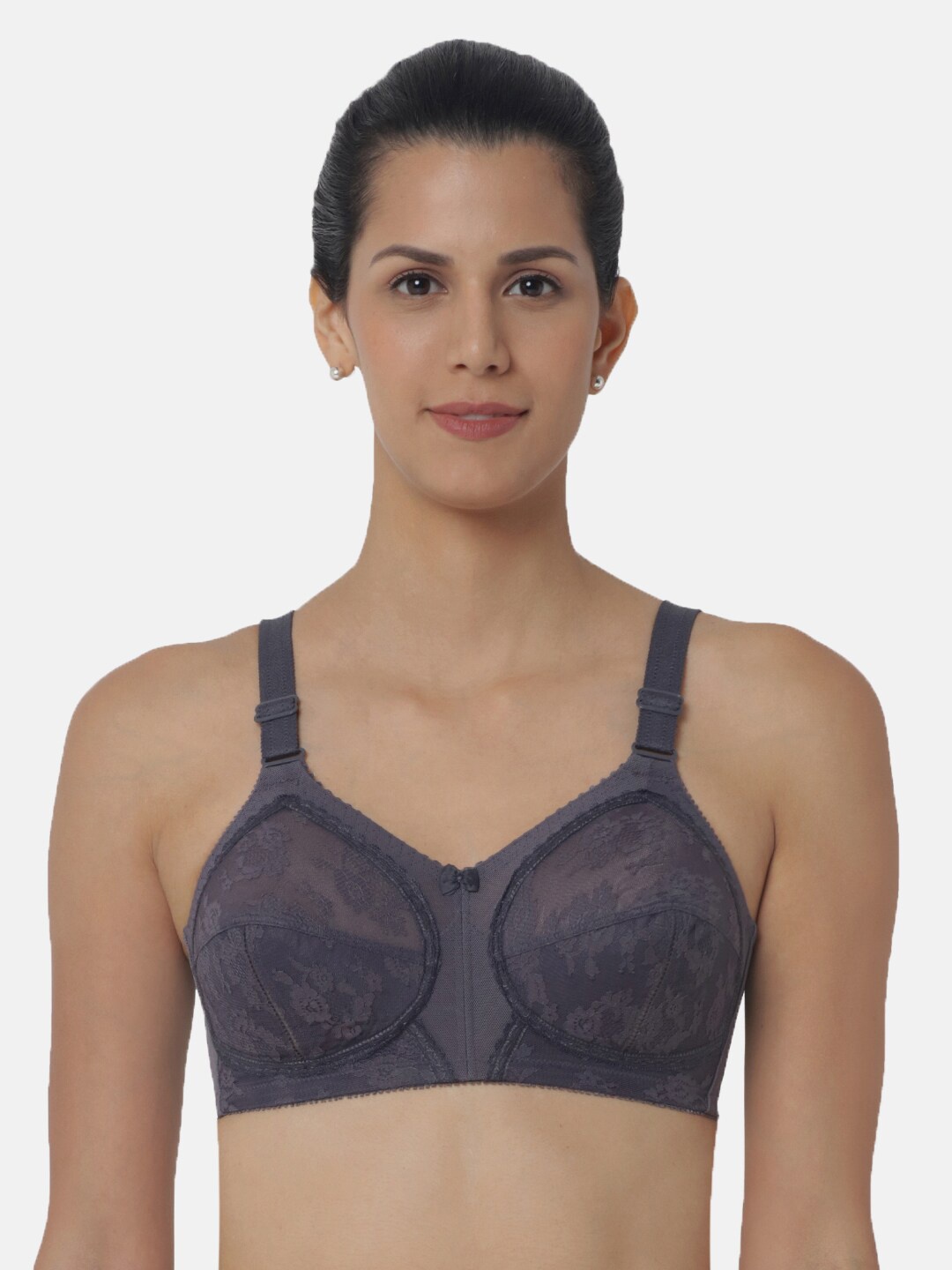 

Triumph Doreen Wireless Non Padded Full Coverage Support Big-Cup Classics Bra, Grey