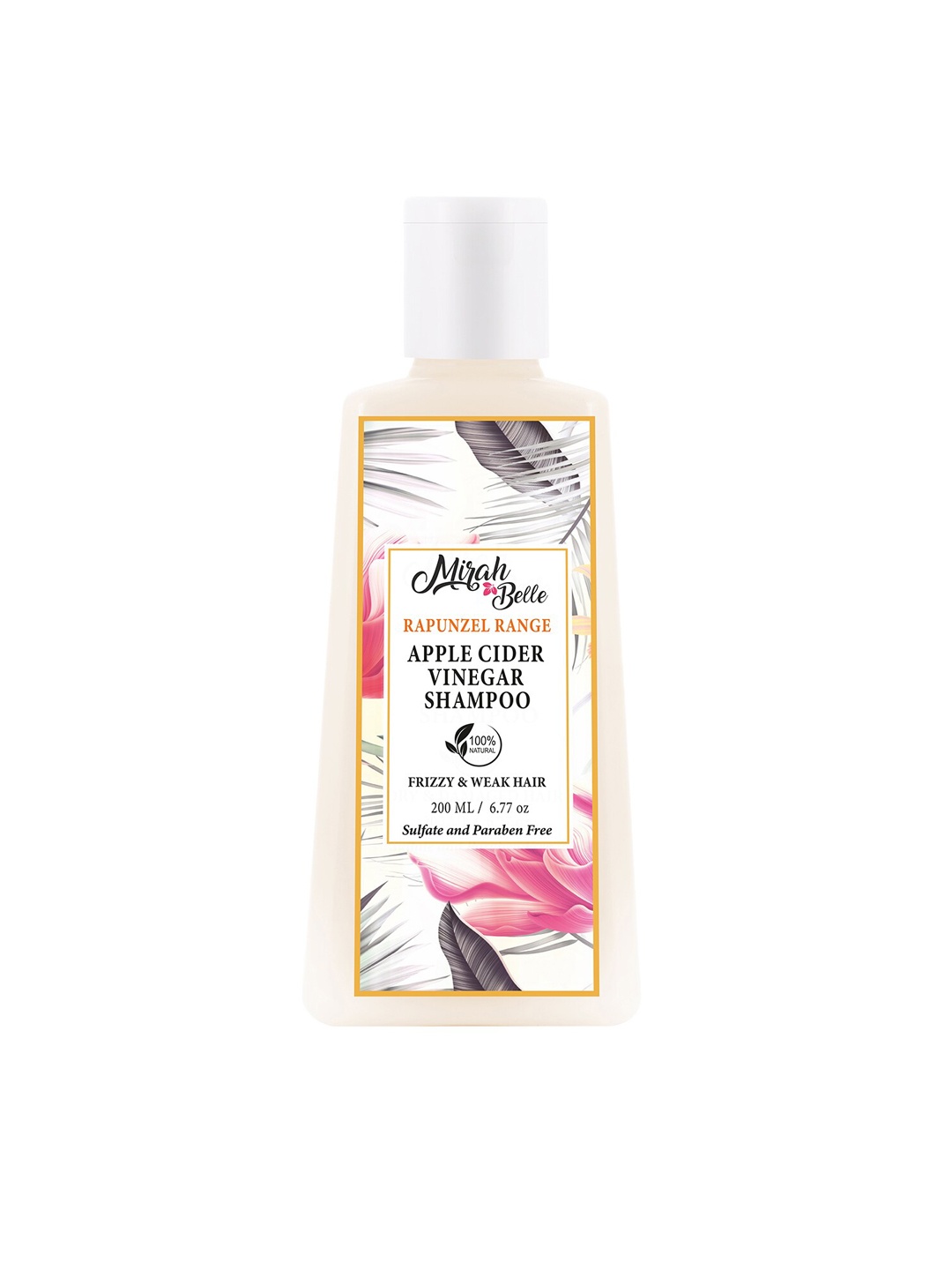 Mirah Belle Apple Cider Vinegar Softening & Repairing Shampoo 200 ml, Off white