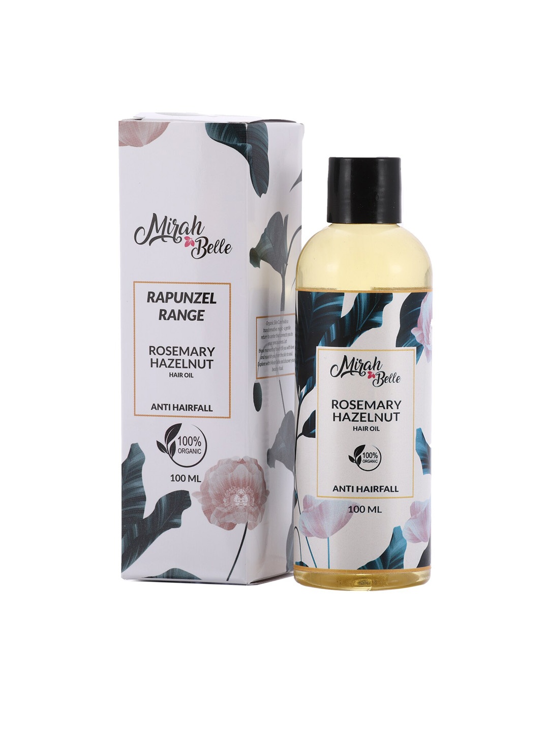 

Mirah Belle Unisex Rosemary & Hazelnut Anti-Hair Fall Oil 100 ml, Black