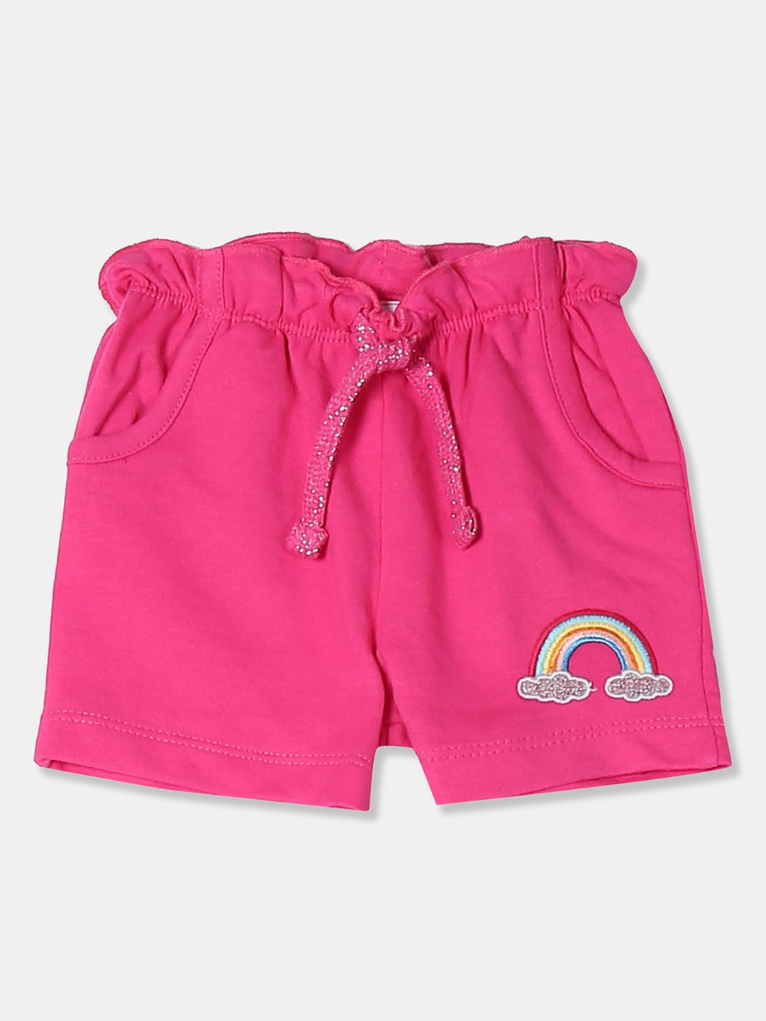 

Donuts Girls Pink Printed Regular Fit Shorts