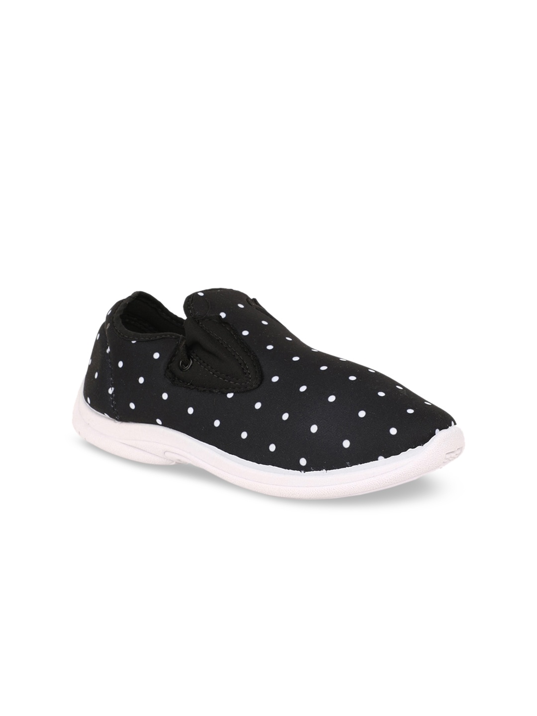 

Bata Women Black Slip-On Printed Sneakers