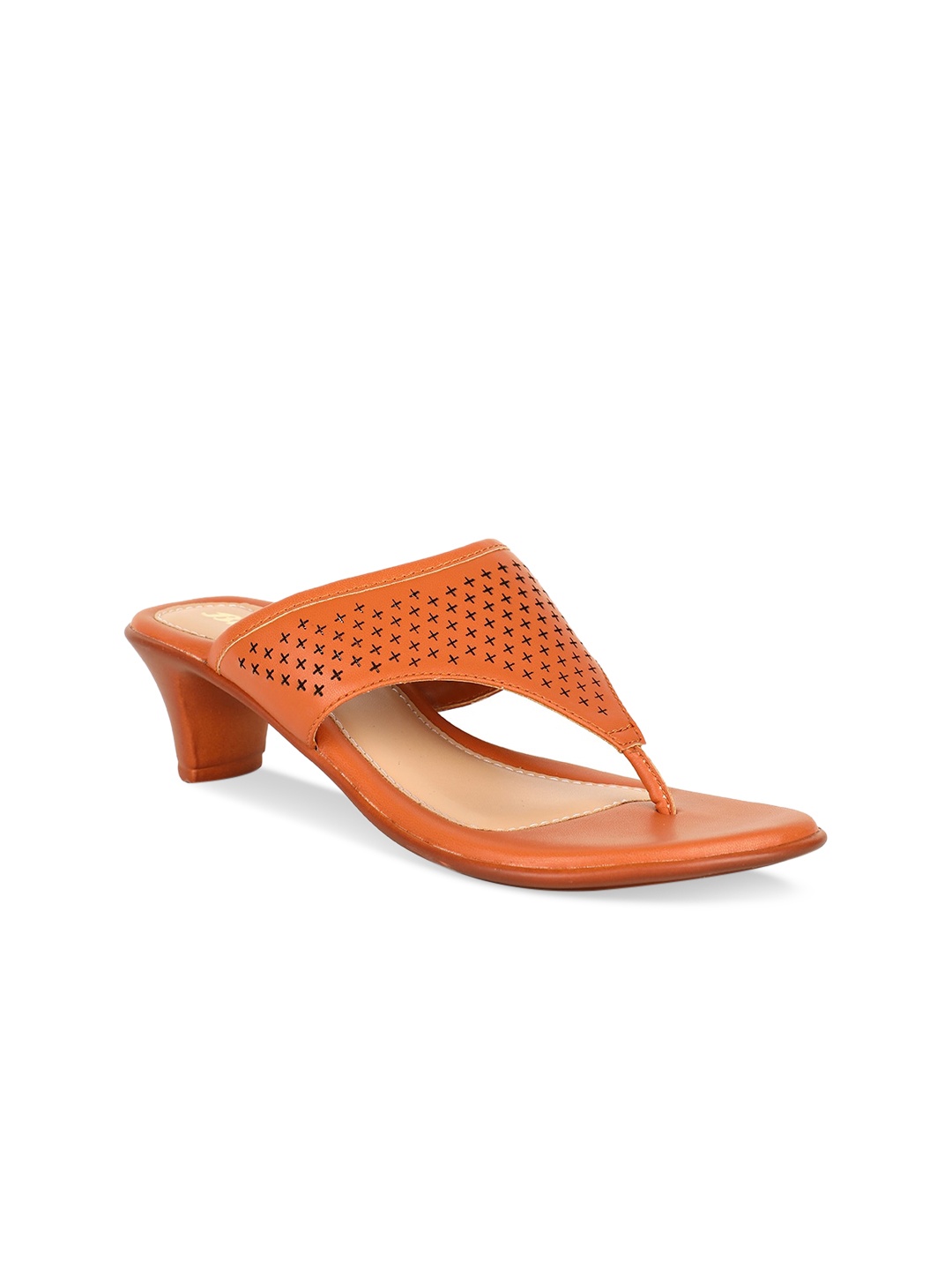 

Bata Women Tan Brown Textured Sandals
