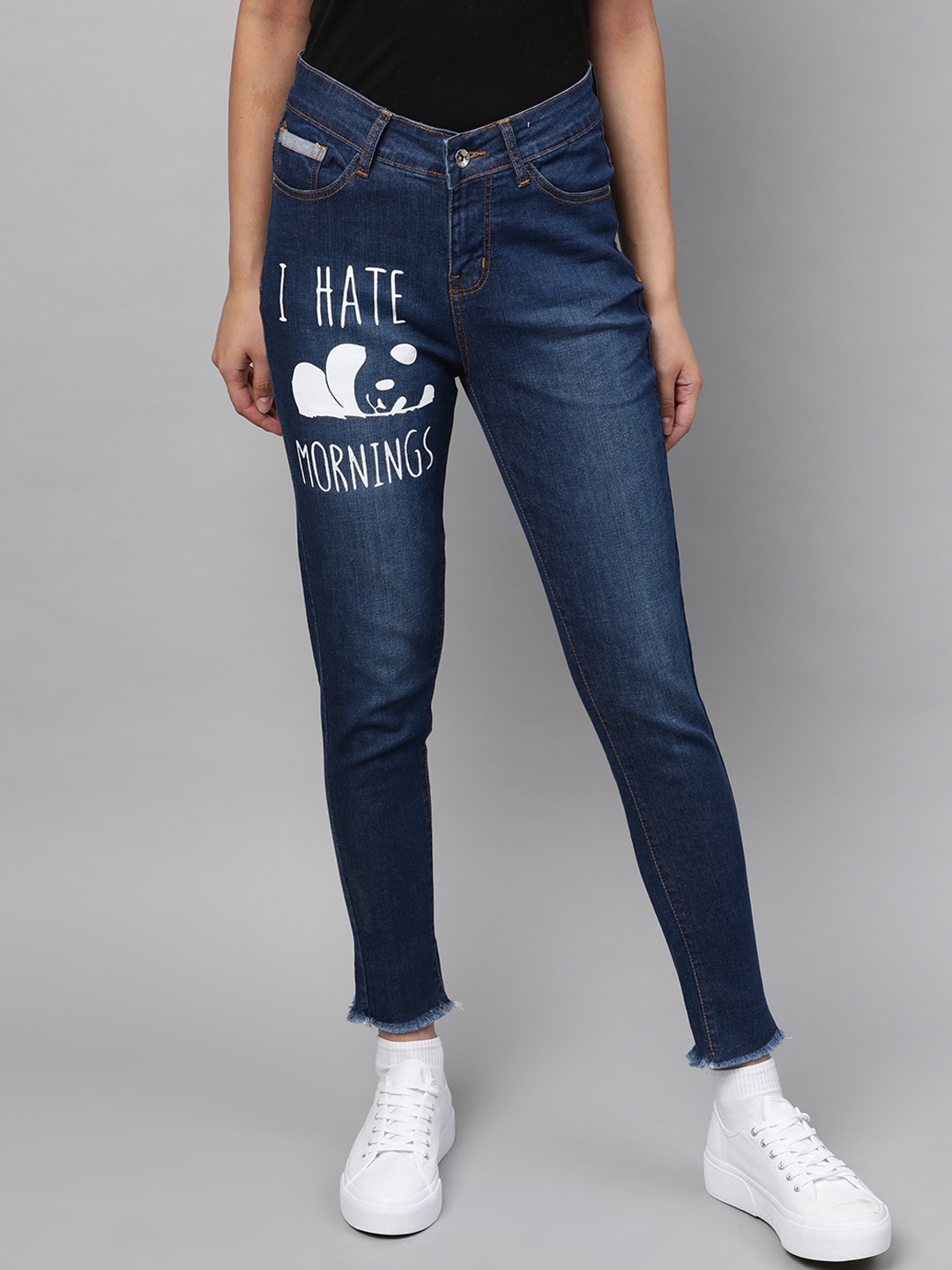

STREET 9 Women Blue Skinny Fit Mid-Rise Clean Look Stretchable Jeans