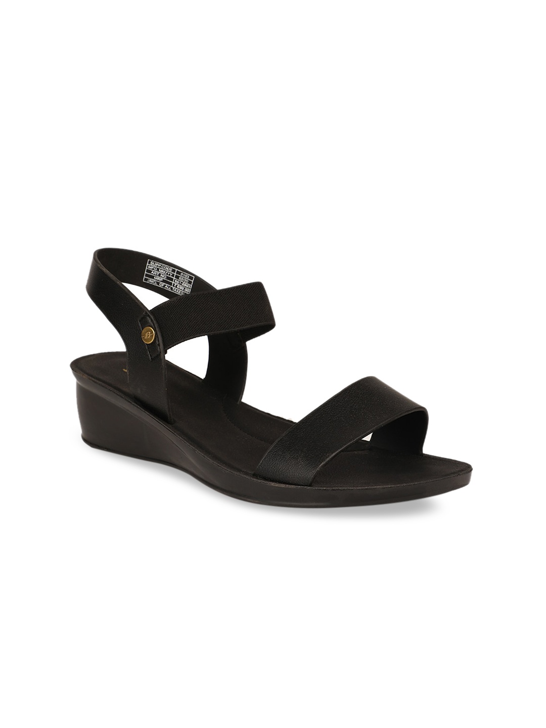 Bata Women Black Solid Sandals