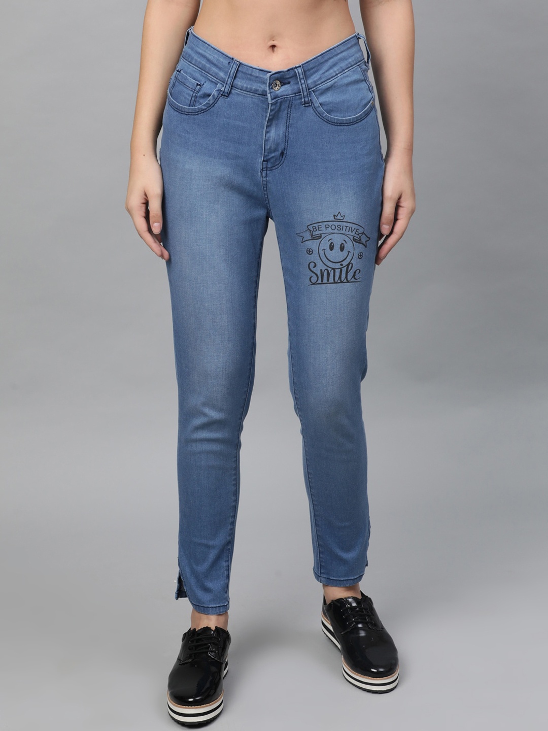

STREET 9 Women Blue Skinny Fit Mid-Rise Clean Look Stretchable Jeans