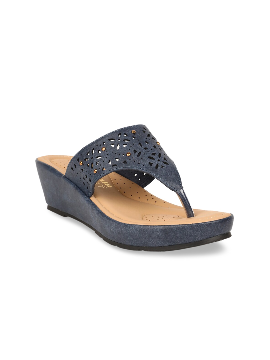 

Bata comfit Women Blue Solid Wedges