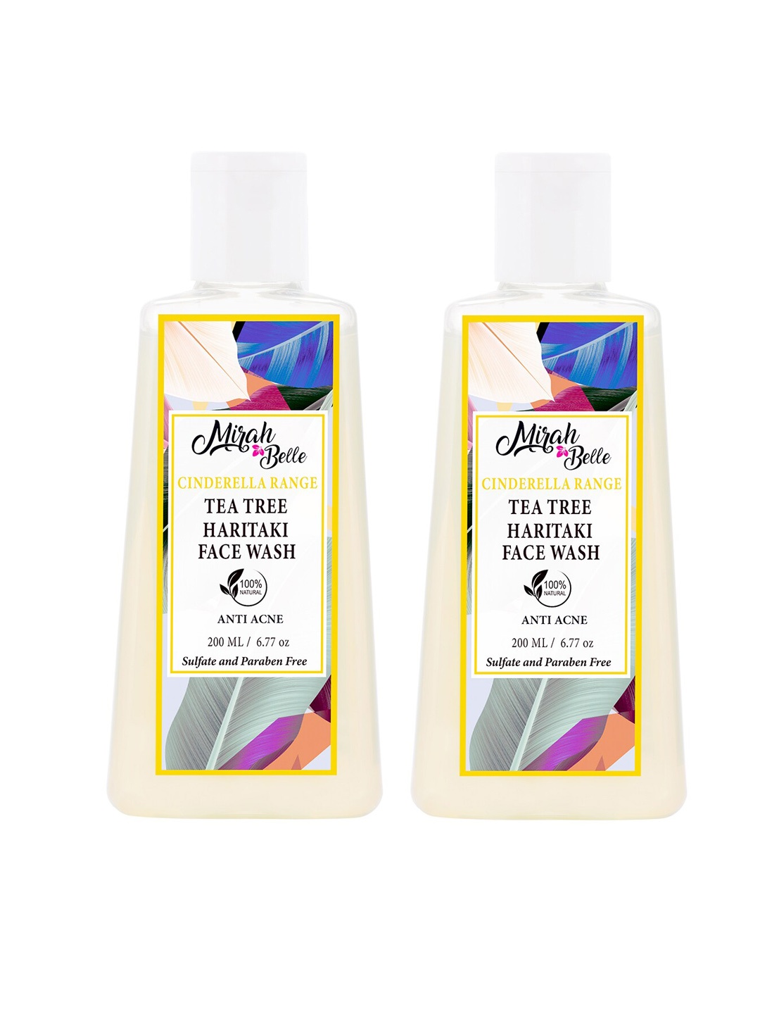 

Mirah Belle Pack of 2 Tea Tree - Haritaki Anti Acne Face Wash, Off white
