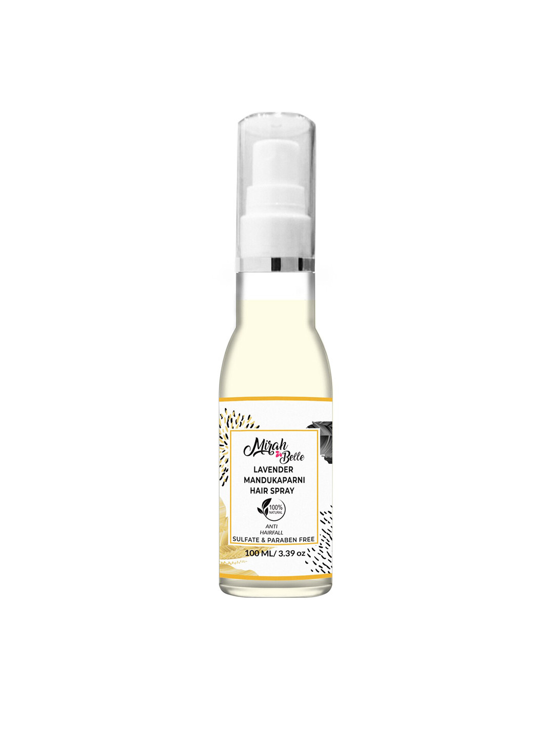 

Mirah Belle Unisex Anti Hair Fall & New Hair Growth Spray 100 ml, Transparent