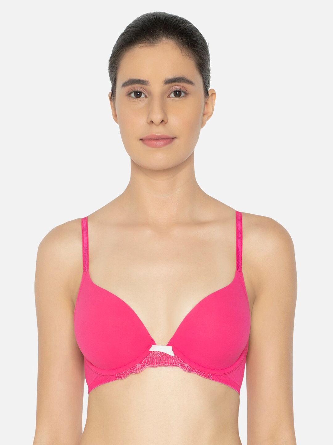 

Triumph My Candle Spotlight Modern Wired Half Cup Padded Delicate Bra, Pink