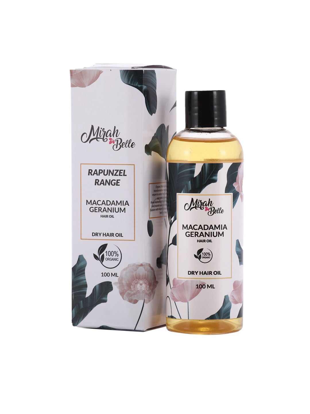 Mirah Belle Dry Hair Oil - Frizy and Damaged Hair - 100 ml, Black