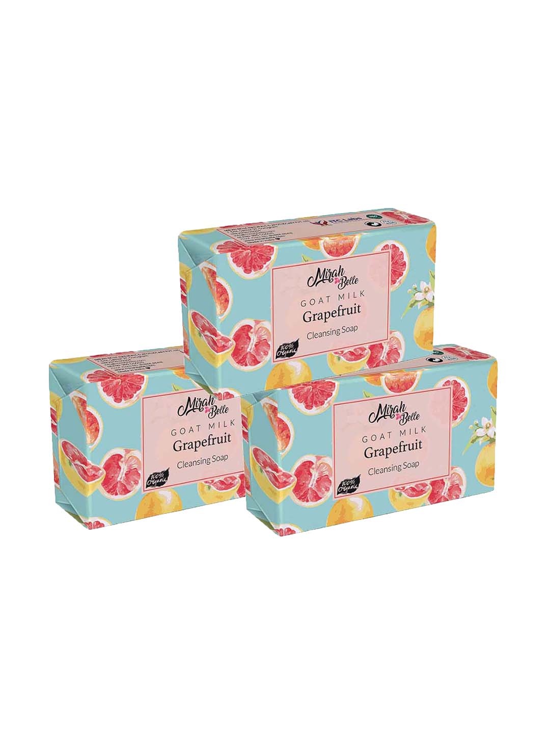 

Mirah Belle Unisex Pack Of 3 Brightening Soap 375 gm, Blue