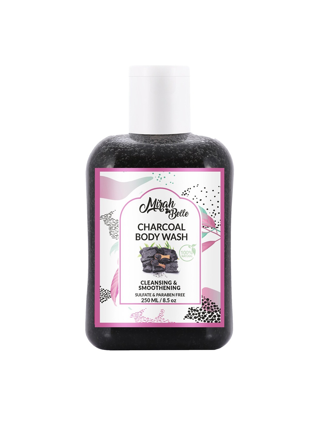 

Mirah Belle Unisex Black Activated Charcoal Natural Body Wash 250 ml