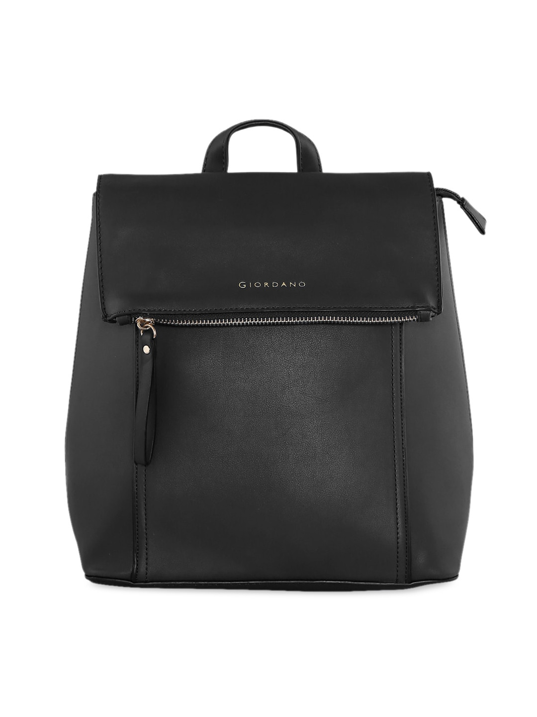 

GIORDANO Women Black Solid Backpack