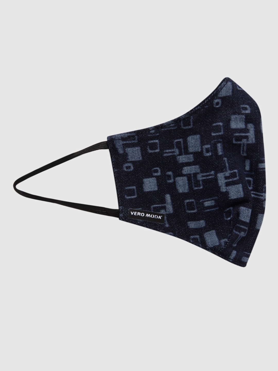 

Vero Moda All Over Print Lightweight Denim 3PLY Anti-Bacterial Mask, Blue