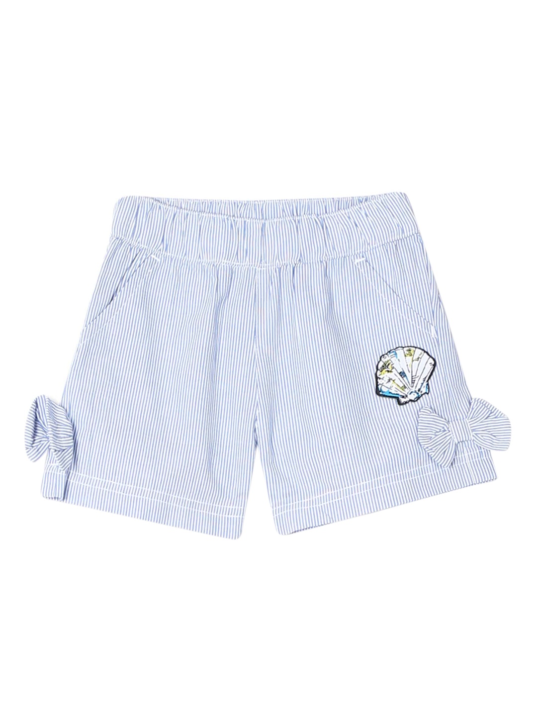 

Donuts Girls Blue Striped Regular Fit Sustainable Shorts