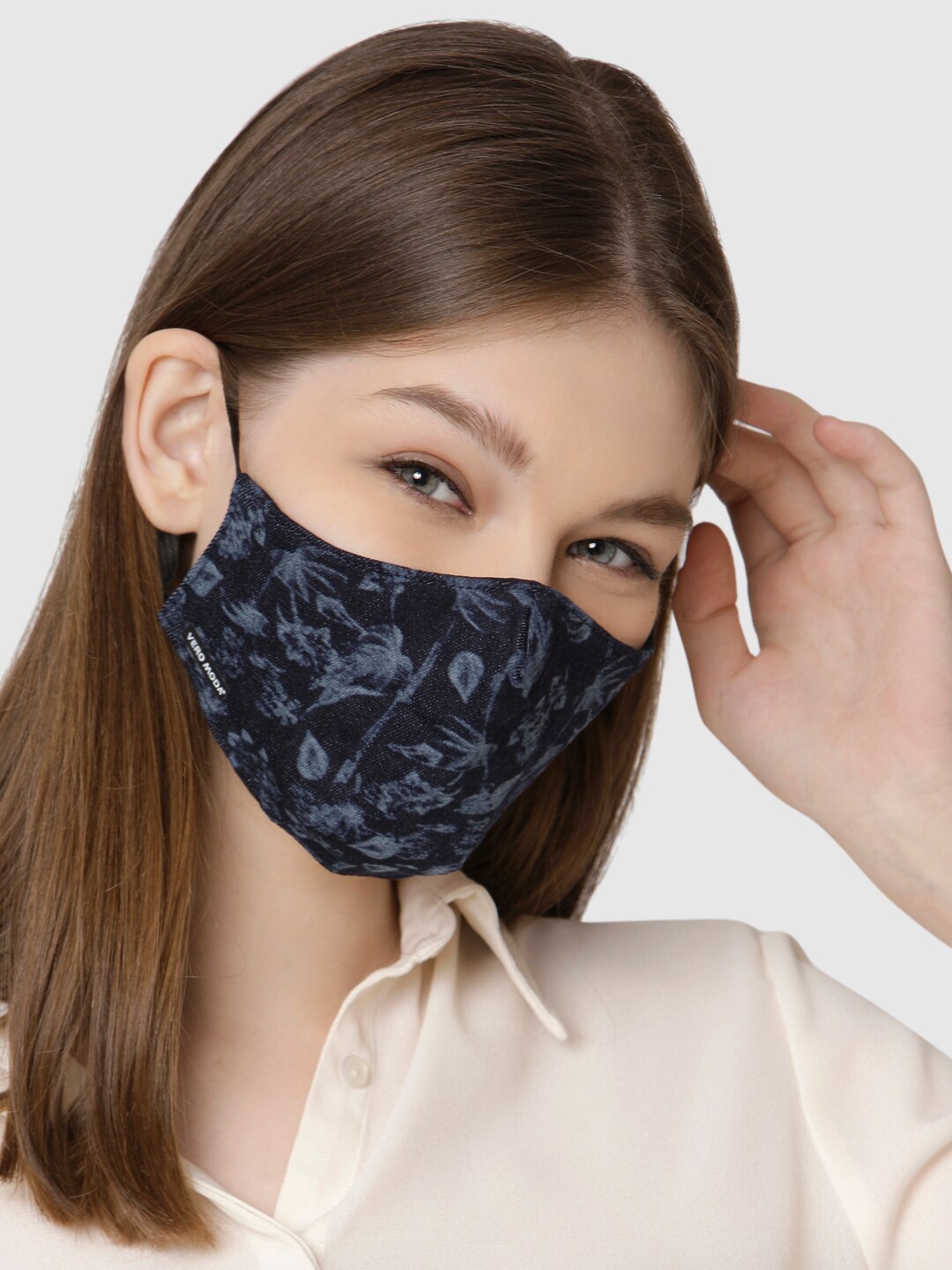 

Vero Moda Women Blue Printed Reusable 3-Ply Cloth Mask