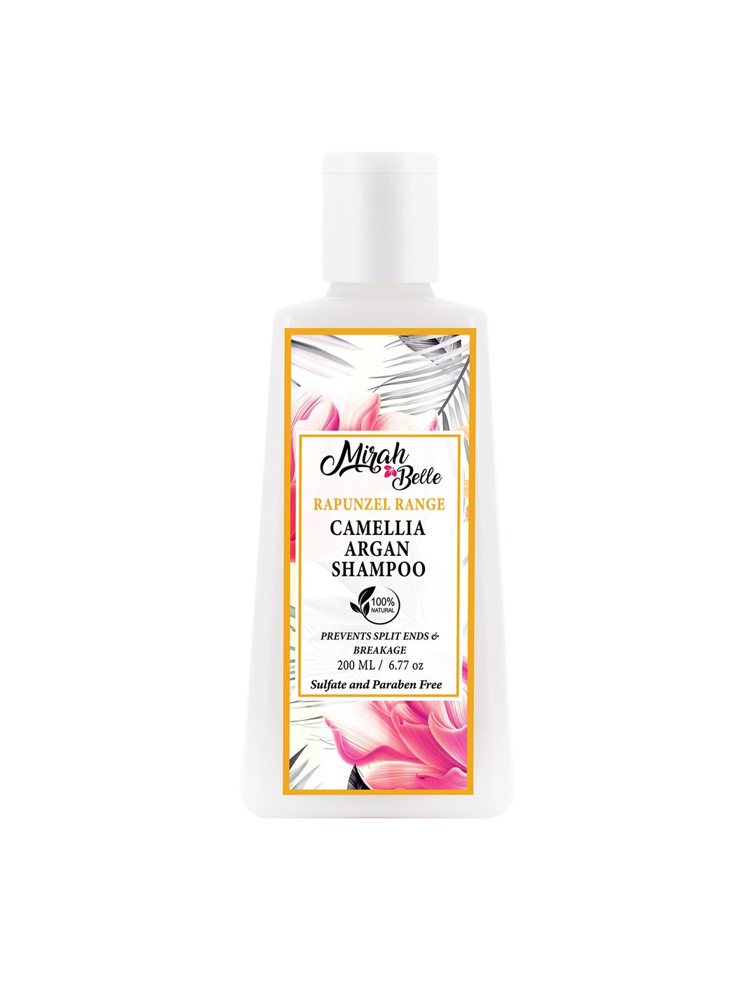 

Mirah Belle Unisex Camellia Argan Shampoo 200 ml, Off white