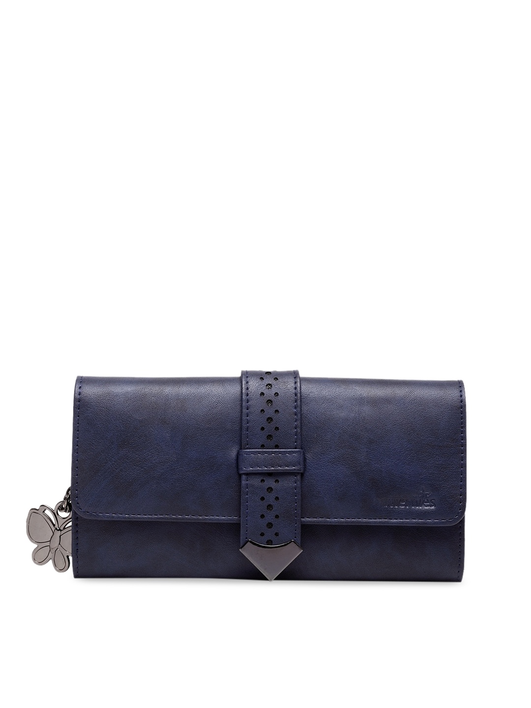 

Butterflies Women Blue Self Design Two Fold Wallet